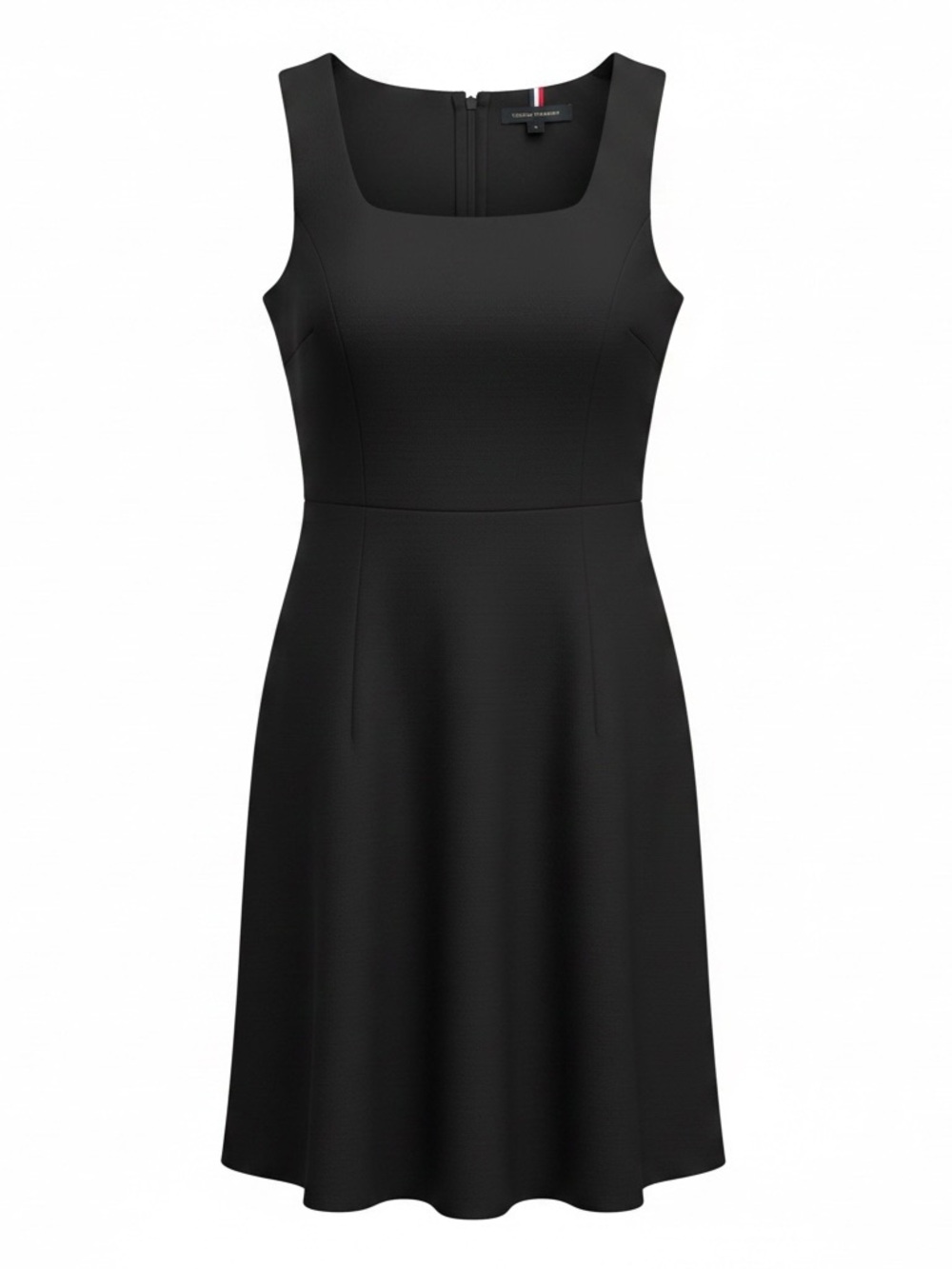 Tommy Hilfiger Black Sleeveless Fit-and-Flare Midi Dress